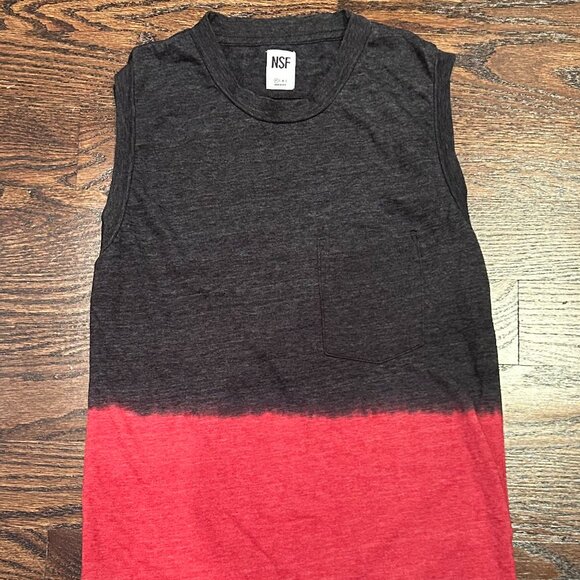 NWOT - NSF Revolve Black & Red Ombre Pocket Tank Size P (XS) - Picture 1 of 3